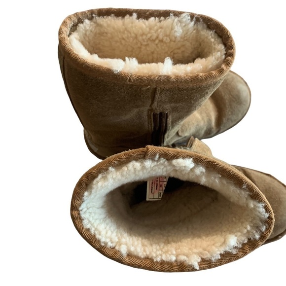 UGG Kids Lil Sunshine II Back Zipper Chestnut Suede Winter Boots Sz 2 - Picture 6 of 11